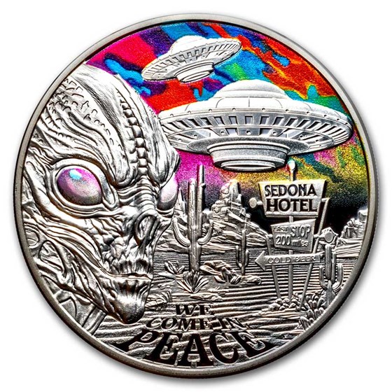 2024 Niue 1 oz Silver Proof Alien Encounters (with Box & COA) 2024 Niue 1 oz Silver Proof Alien Encounters (with Box & COA)