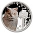 2024 Niue 1 oz Silver Proof Cat Breeds: British Shorthair