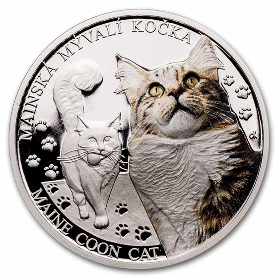 2024 Niue 1 oz Silver Proof Cat Breeds: Maine Coon 2024 Niue 1 oz Silver Proof Cat Breeds: Maine Coon