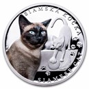 2024 Niue 1 oz Silver Proof Cat Breeds: Siamese