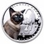 2024 Niue 1 oz Silver Proof Cat Breeds: Siamese
