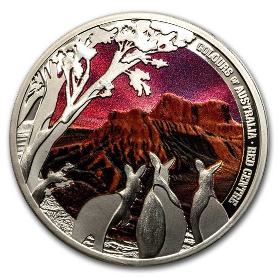 2024 Niue 1 oz Silver Proof Colours of Australia; Red Centre 2024 Niue 1 oz Silver Proof Colours of Australia; Red Centre