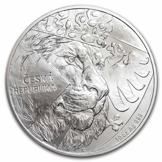 2024 Niue 10 oz Silver Czech Lion BU 2024 Niue 10 oz Silver Czech Lion BU