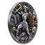 2024 Niue 2 oz Antique Silver Woman Warriors: Barbarian