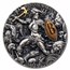 2024 Niue 2 oz Antique Silver Woman Warriors: Barbarian