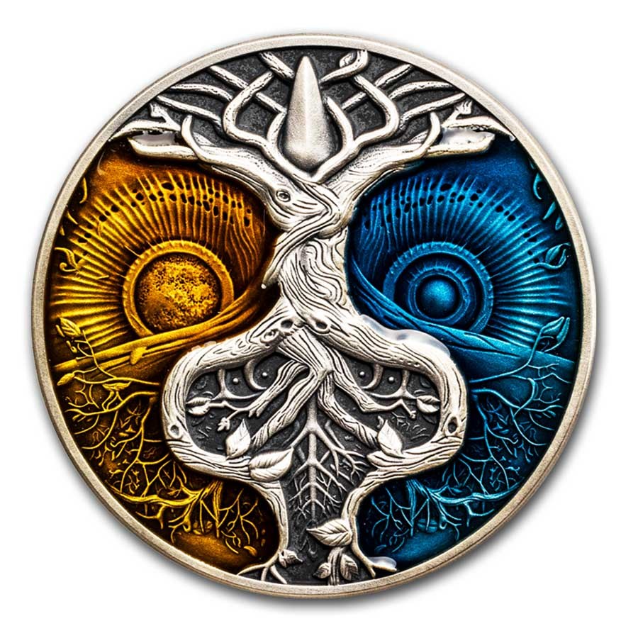 2024 Niue 2 oz Silver Antique Mystery Tree (with Box & COA)