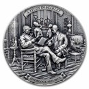 2024 Niue 2 oz Silver Antique Sherlock Holmes: Study in Scarlet