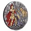 2024 Niue 2 oz Silver Antique Troya (Gilded) w/ Box & COA