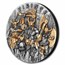 2024 Niue 2 oz Silver Antique Vikings (Gilded) w/ Box & COA