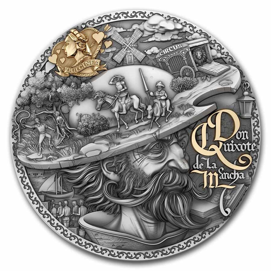 2024 Niue 2 oz Silver Don Quixote de la Mancha w/ Box & COA