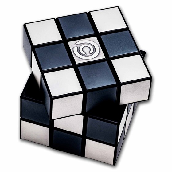 2024 Niue 2 oz Silver Magic Cube Antiqued & Colorized (Box & COA)