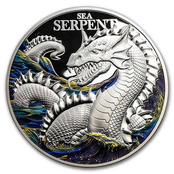 2024 Niue 2 oz Silver Proof Mythical Creatures; Sea Serpent 2024 Niue 2 oz Silver Proof Mythical Creatures; Sea Serpent