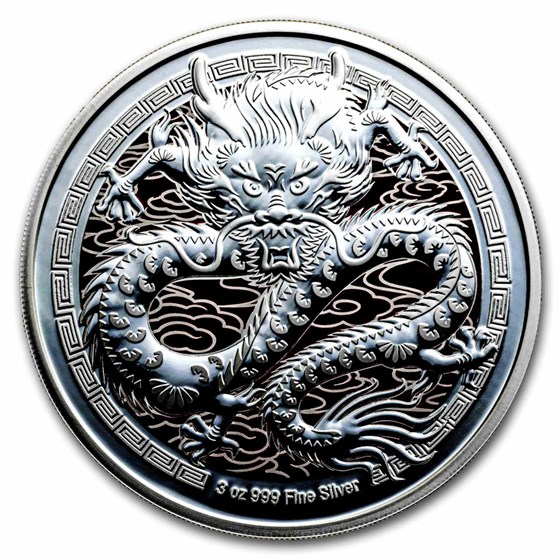 2024 Niue 3 oz Silver $10 Lunar Year of The Dragon 2024 Niue 3 oz Silver $10 Lunar Year of The Dragon