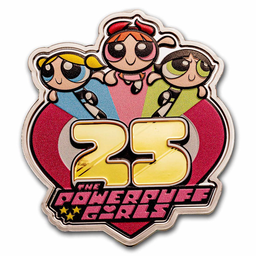 2024 Niue 3 oz Silver $5 Powerpuff Girls 25th Anniversary