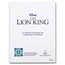 2024 Niue 5 oz Ag $10 Disney Movie Posters: Lion King