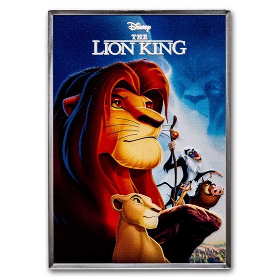 2024 Niue 5 oz Ag $10 Disney Movie Posters: Lion King 2024 Niue 5 oz Ag $10 Disney Movie Posters: Lion King