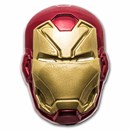 2024 Niue 5 oz Silver $10 Marvel: Iron Man Helmet