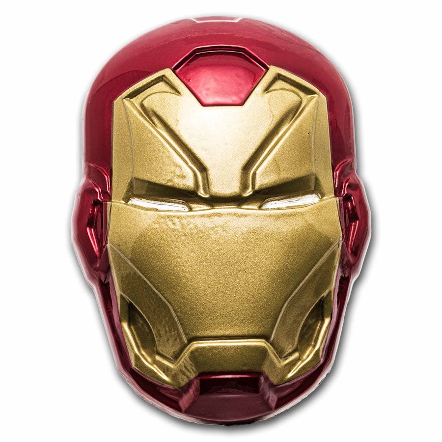 2024 Niue 5 oz Silver $10 Marvel: Iron Man Helmet