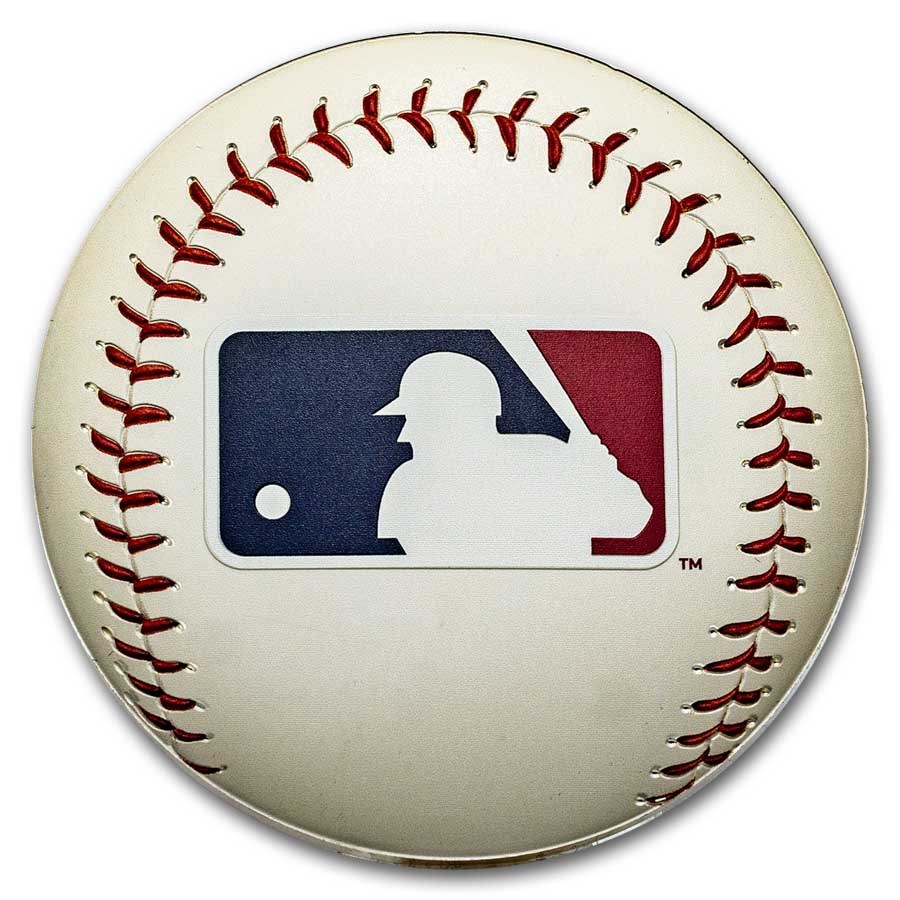 2024 Niue 5 oz Silver $10 MLB Logo on Baseball
