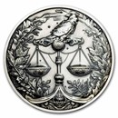 2024 Niue 5 oz Silver Antique Zodiac: Libra (with Box and COA)