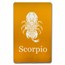 2024 Niue 5 oz Silver Antique Zodiac: Scorpio (with Box and COA)