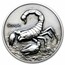 2024 Niue 5 oz Silver Antique Zodiac: Scorpio (with Box and COA)