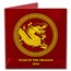 2024 Niue 5 oz Silver Gold Gilded High Relief Dragon