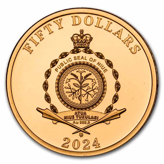 Buy 2024 Niue 8 gram Gold Lunar Dragon Proof APMEX