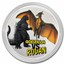 2024 Niue Colorized 2 oz Silver Godzilla vs Rodan Coin