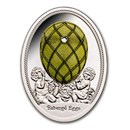 2024 Niue Silver Faberge Eggs: Diamond Trellis (w/ Box & COA)