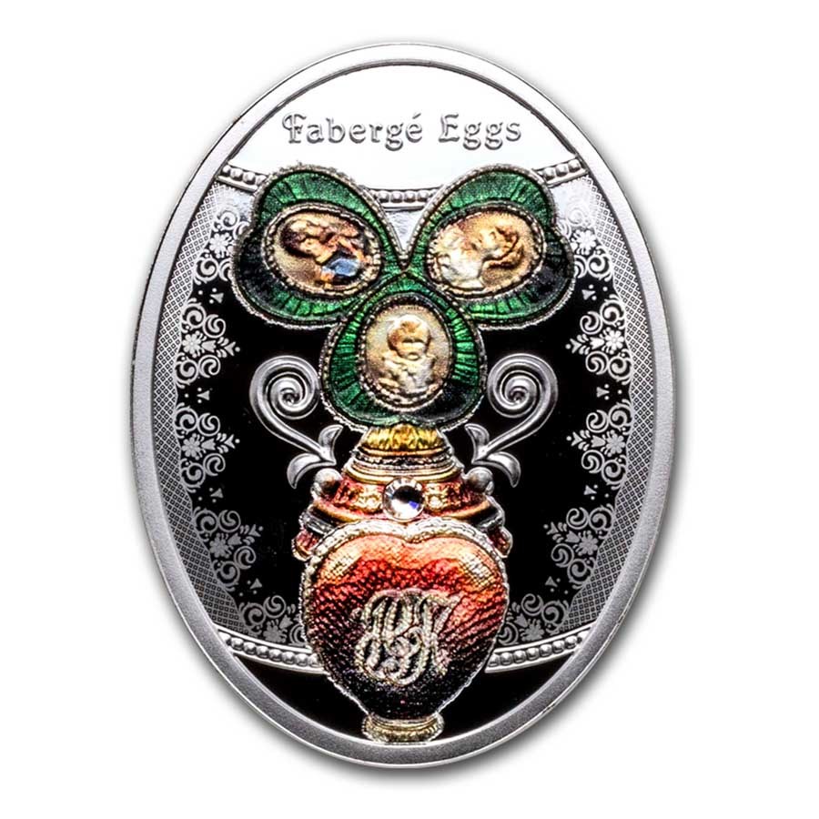 2024 Niue Silver Faberge Eggs: Mauve Egg