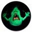 2024 Niue UV Glow 2 oz Silver $5 Ghostbusters 40th - Slimer Coin