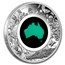 2024-P AUS 1 oz Silver Chrysoprase Great Southern Land Proof