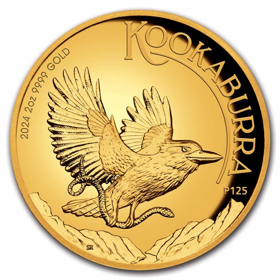 2024-P Australia 2 oz Gold Kookaburra Proof (High Relief) 2024-P Australia 2 oz Gold Kookaburra Proof (High Relief)
