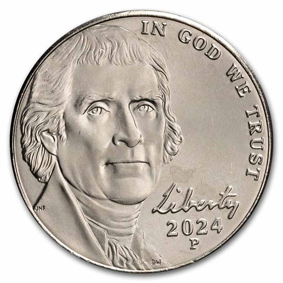 2024-P Jefferson Nickel BU 2024-P Jefferson Nickel BU