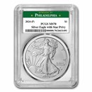 2024-(P) Silver Eagle Star Privy MS-70 PCGS (Philadelphia)