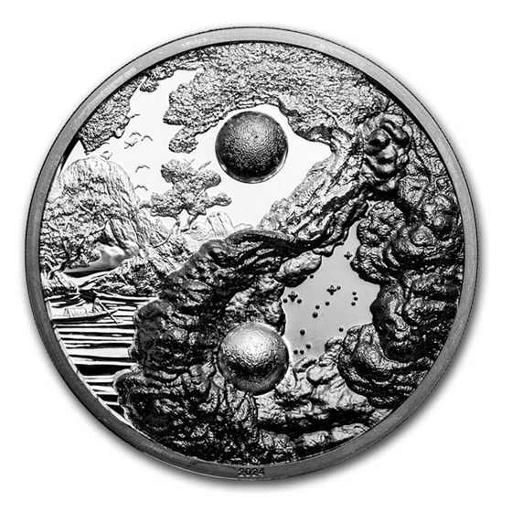 2024 Palau 1 oz Silver Yin and Yang Black Proof (w/ Box & COA) 2024 Palau 1 oz Silver Yin and Yang Black Proof (w/ Box & COA)