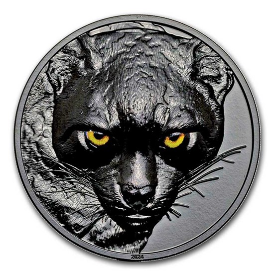 2024 Palau 2 oz Silver Hunters by Night: Ocelot 2024 Palau 2 oz Silver Hunters by Night: Ocelot