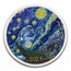 2024 Palau 3 oz Silver Fine Embroidery Art: Starry Night