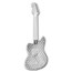 2024 PAMP 1 oz Proof Silver Fender® Jazzmaster