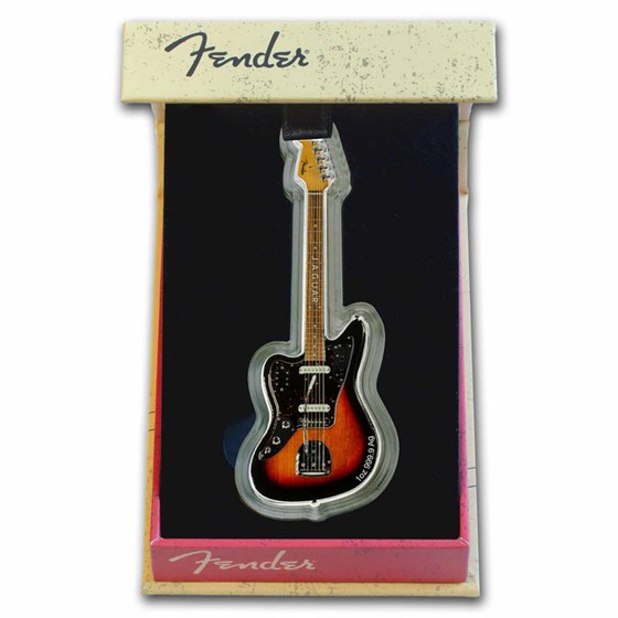 2024 PAMP 1 oz Silver Colorized Fender®Jaguar Proof 2024 PAMP 1 oz Silver Colorized Fender®Jaguar Proof