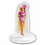 2024 PAMP 1 oz Silver Totally Hair Barbie Shaped & Colorized Coin