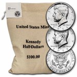 2024-P&D Kennedy Half Dollar 200-Coin Bag BU (Mixed mint marks)