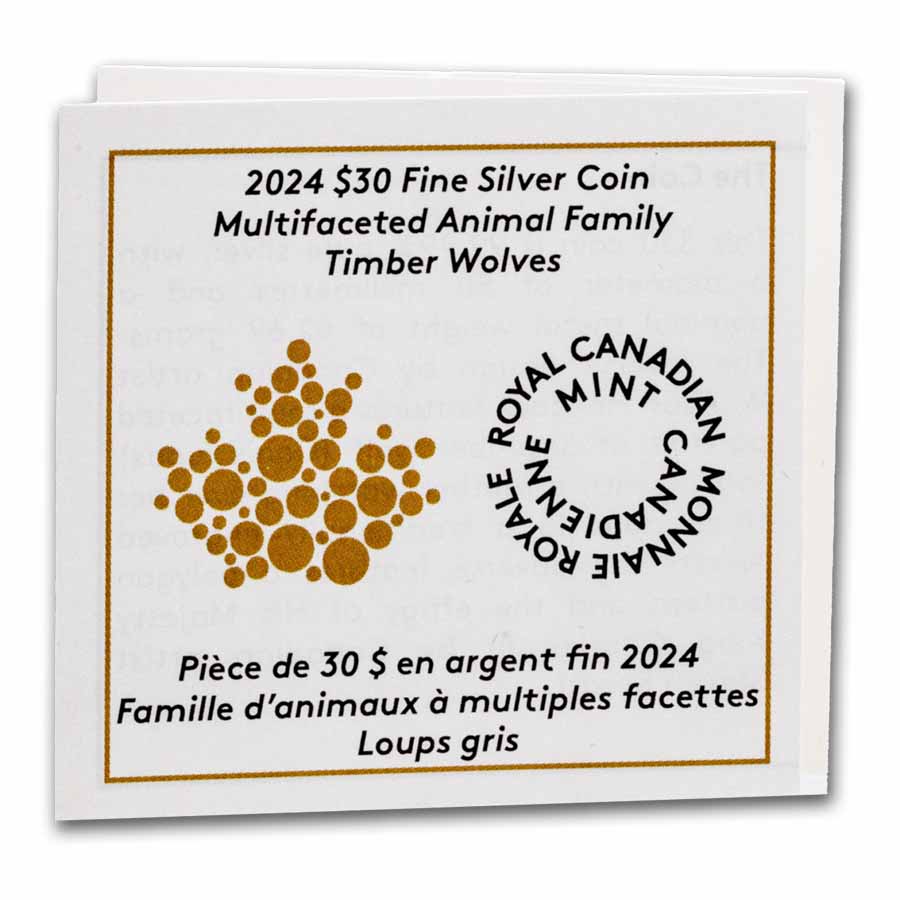 Buy 2024 Canadian 2 oz Silver Animal Family: Timber Wolves | APMEX