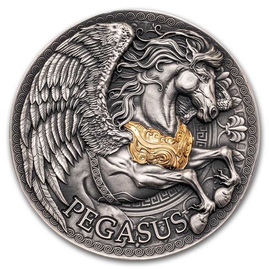 2024 Republic of Cameroon 1 oz Silver Greek Mythology; Pegasus
