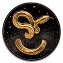 2024 Republic of Cameroon 1 oz Silver Herpeton: Snake