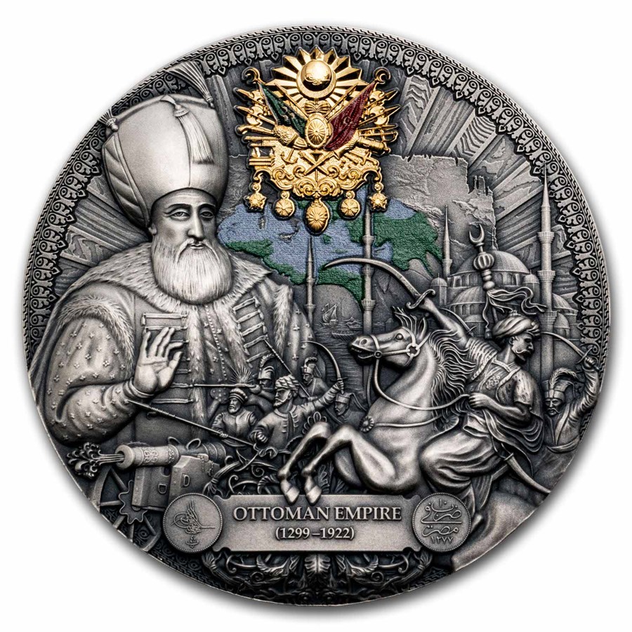 2024 Republic of Cameroon 2 oz Silver Antique Ottoman Empire