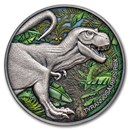 2024 Republic of Cameroon 2 oz Silver Colorized Tyrannosaurus Rex