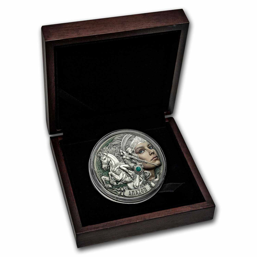 2024 Republic of Cameroon 2 oz Silver Femina Bellator; Amazon | eBay