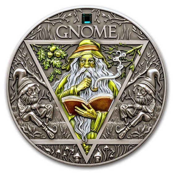 2024 Republic of Cameroon 2 oz Silver Four Elementals: Gnome 2024 Republic of Cameroon 2 oz Silver Four Elementals: Gnome